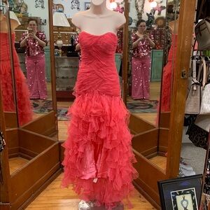 Jovani Coral High Low Dress✨